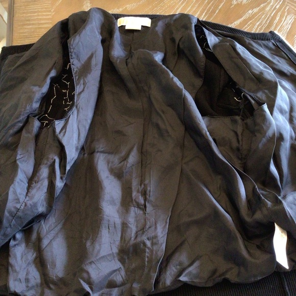 MICHAEL Michael Kors Womens Black Beaded Sequin Half Sleeve Cardigan Size PL - Picture 9 of 10